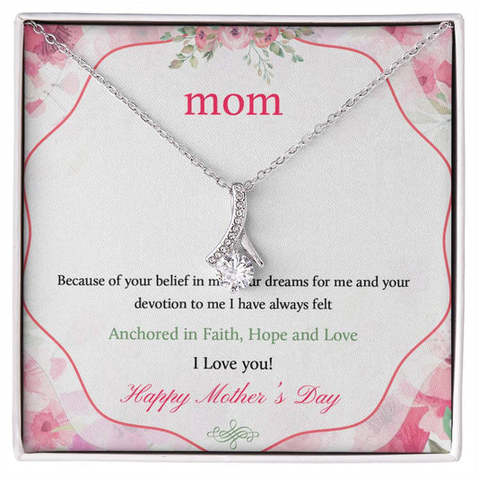 Happy Mother's Day Zirconia Necklace Gift