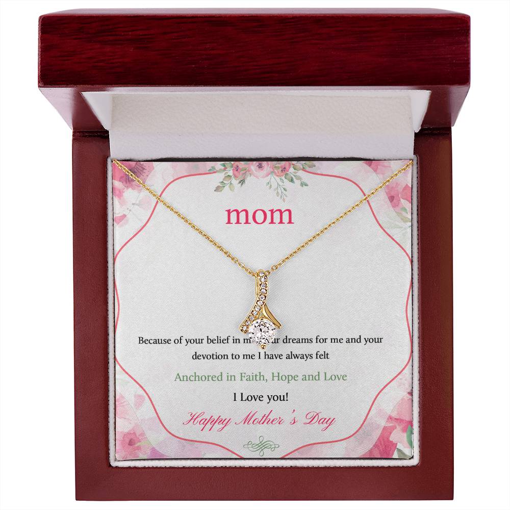 Happy Mother's Day Zirconia Necklace Gift