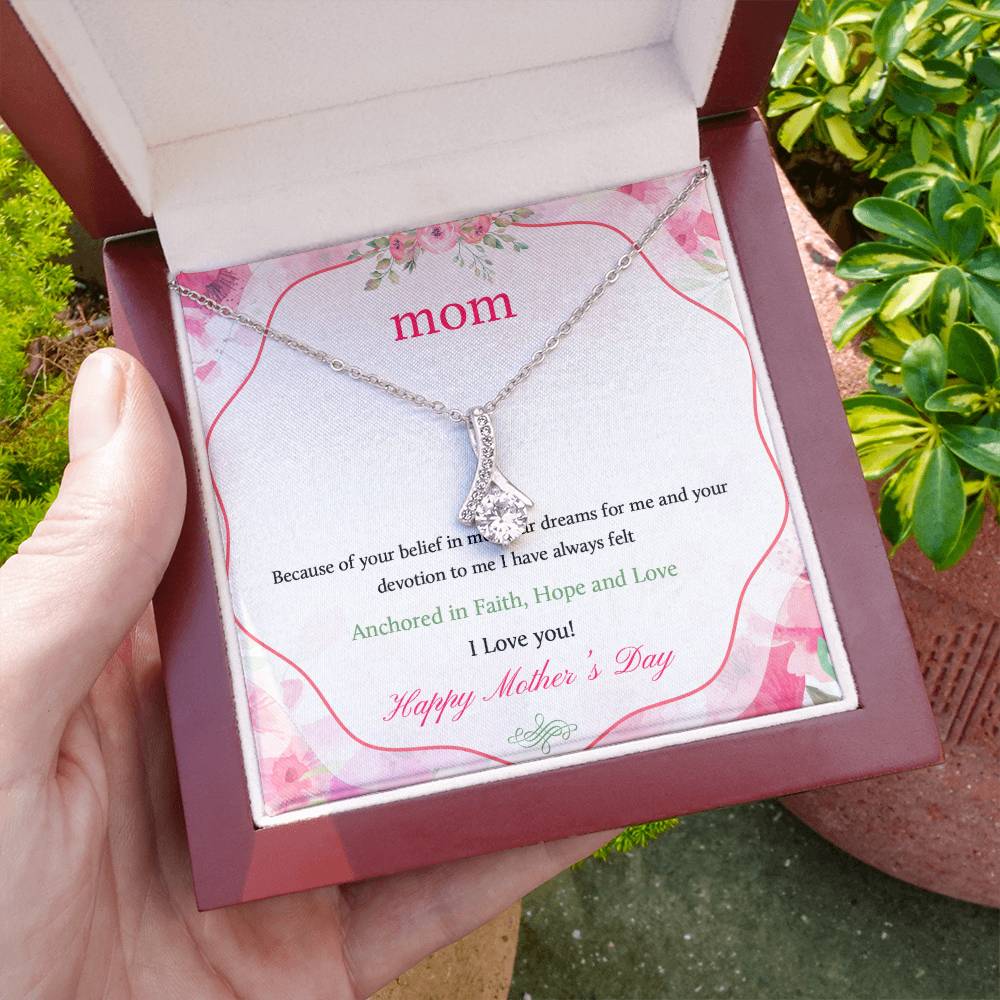 Happy Mother's Day Zirconia Necklace Gift