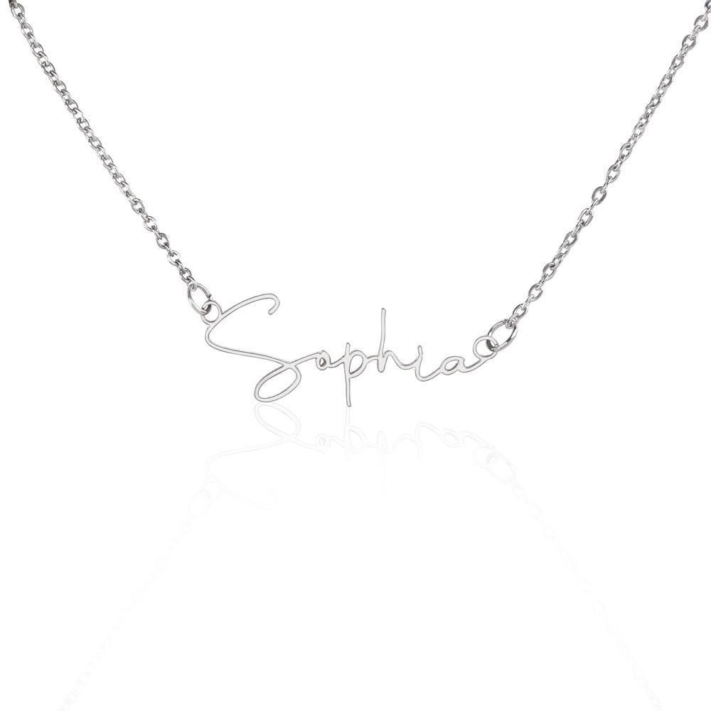 Signature Personalize Any Name Necklace