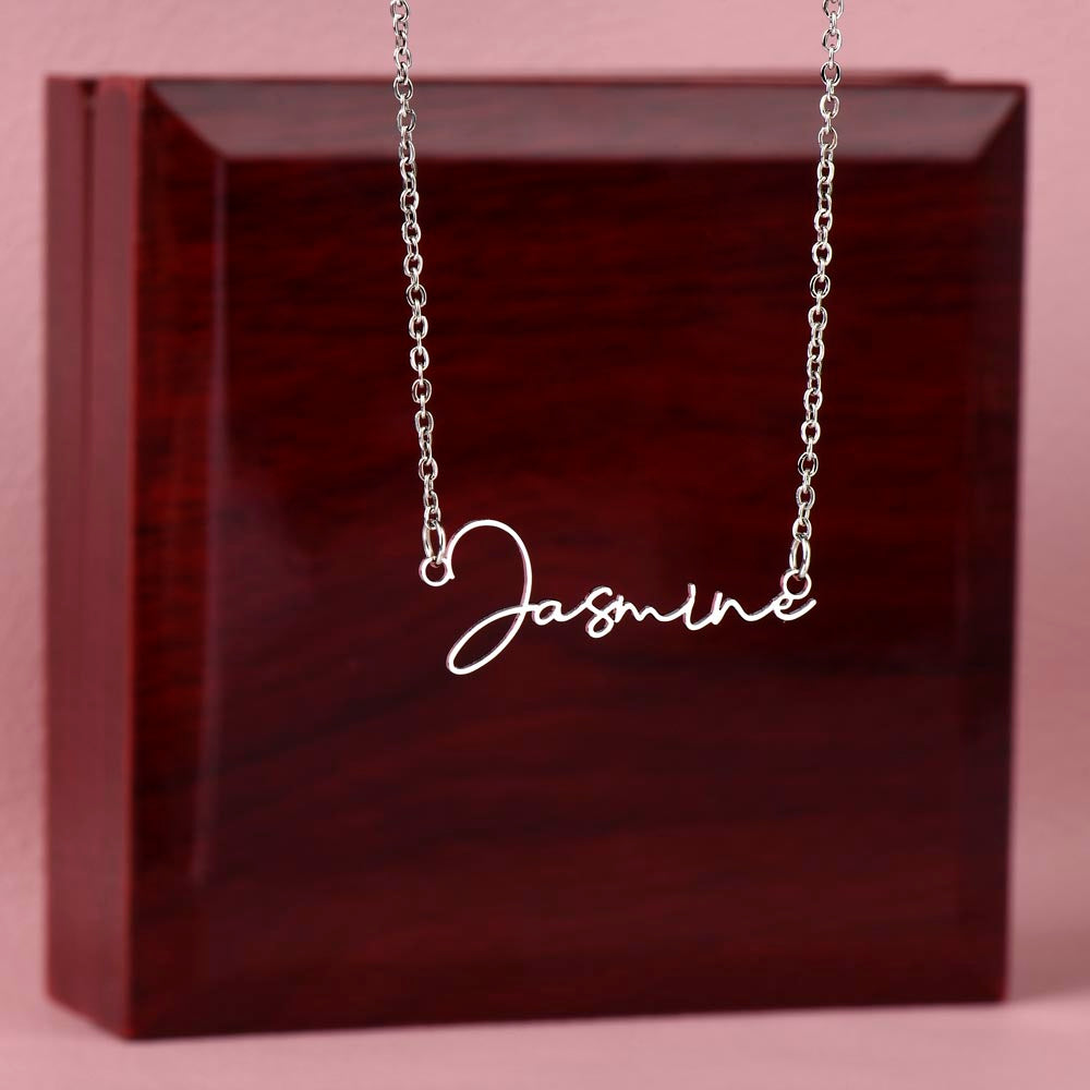 Signature Personalize Any Name Necklace