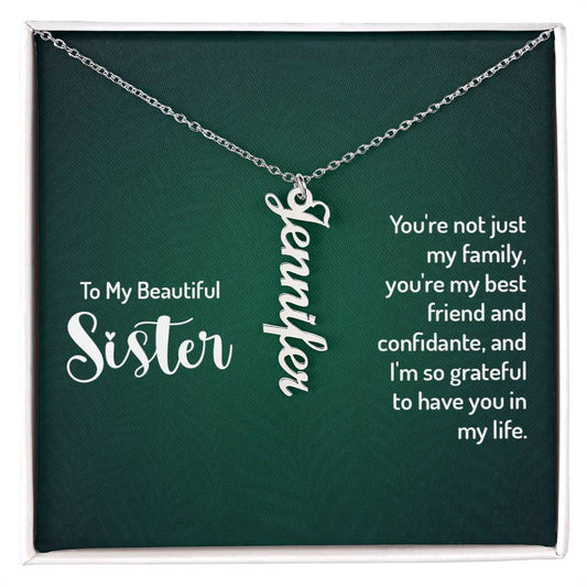 Personalized Vertical Nameplate Gift Ideas for Your Sister