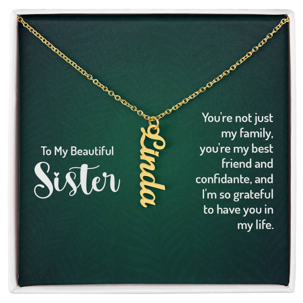 Personalized Vertical Nameplate Gift Ideas for Your Sister