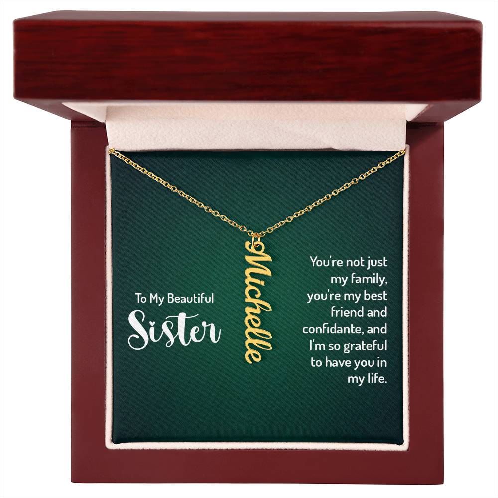 Personalized Vertical Nameplate Gift Ideas for Your Sister