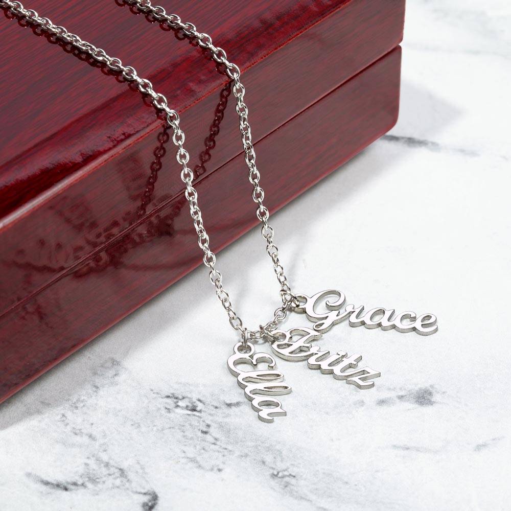 Custom up to 4 Names Mom Necklace