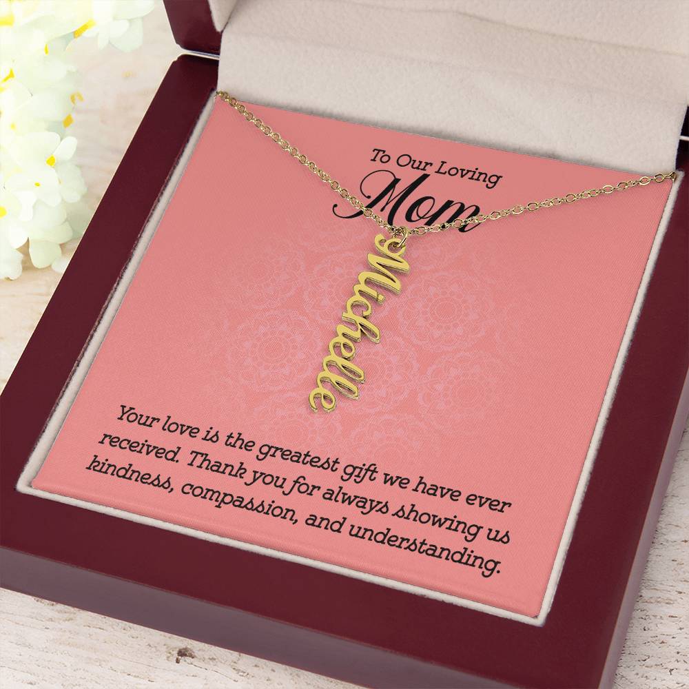 Custom up to 4 Names Mom Necklace