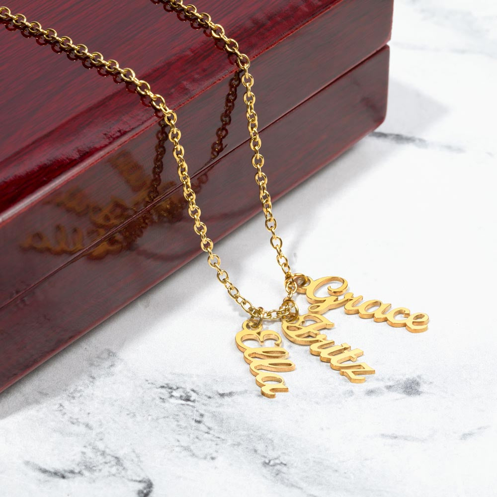 Custom up to 4 Names Mom Necklace