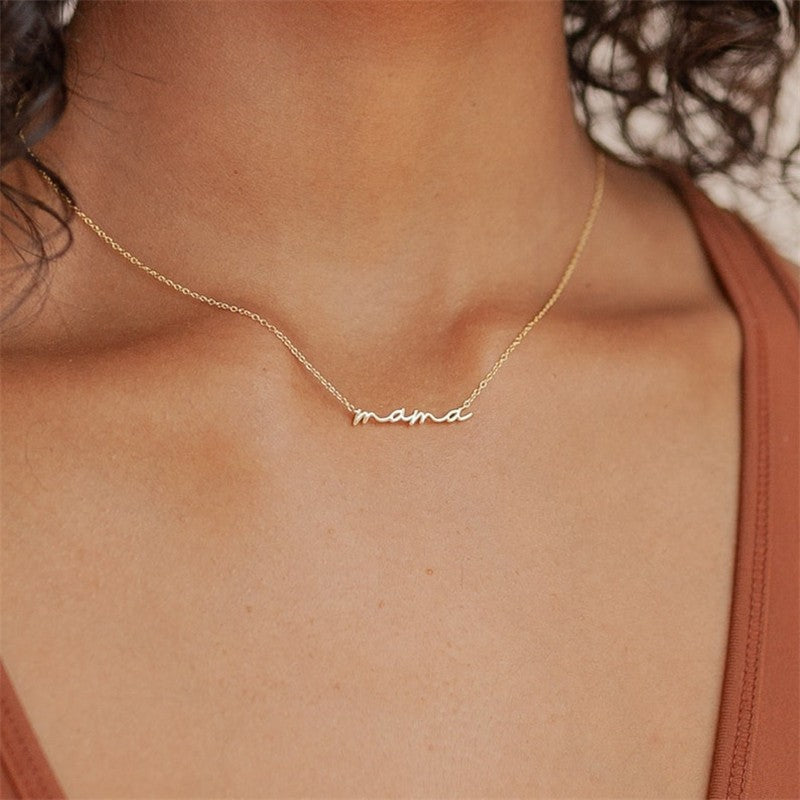 Minimalist Mama Necklace Mother's Day Gift