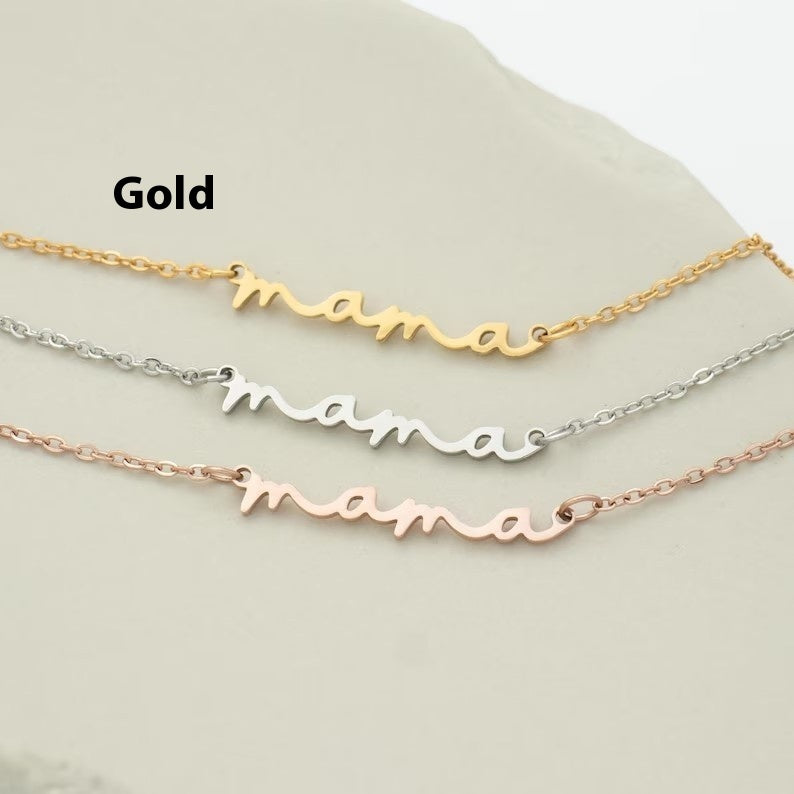 Minimalist Mama Necklace Mother's Day Gift