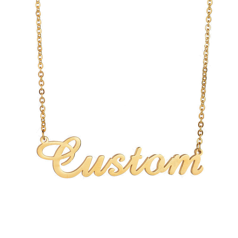 Custom Nameplate Monogram Necklace