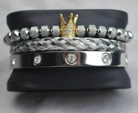 Royal Charm Stacked Men's Bracelet