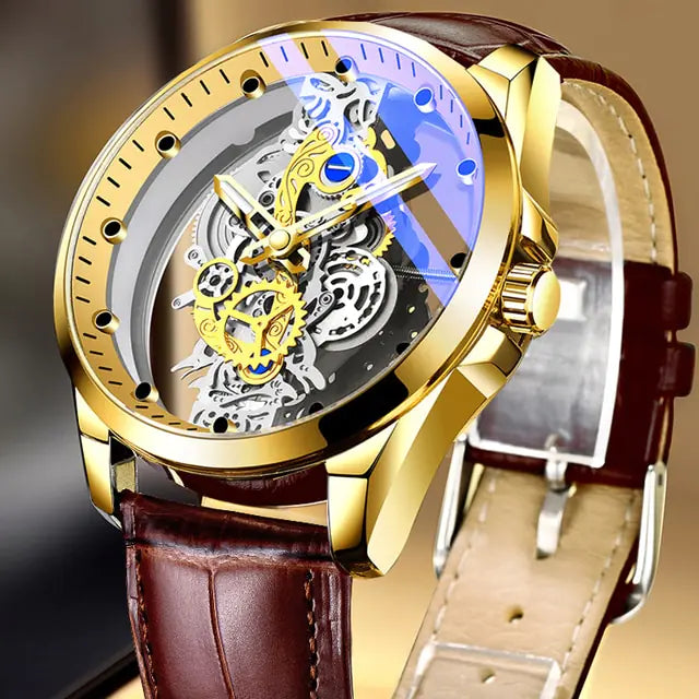 Men's Watch Skeleton Openwork