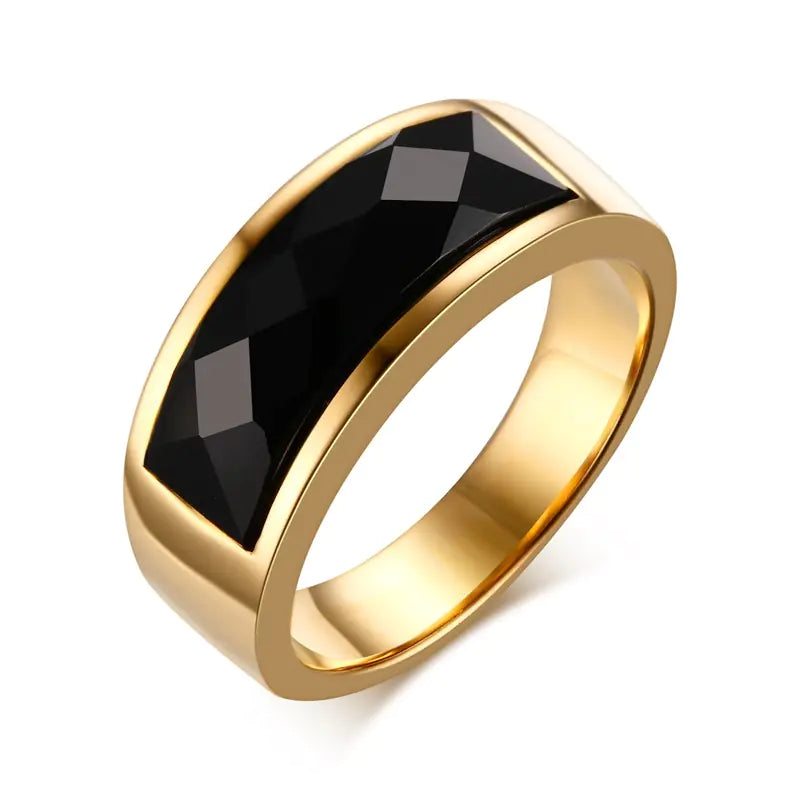 Black Carnelian Men's Ring