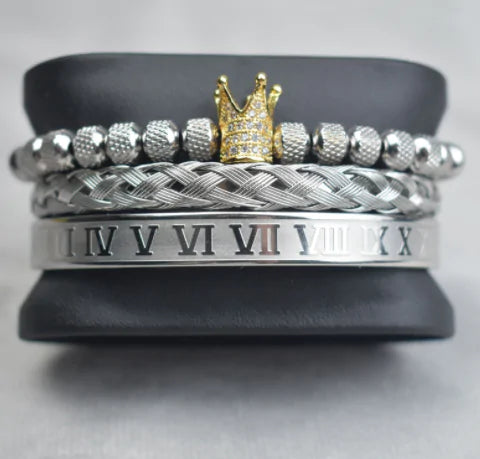 Royal Charm Stacked Men's Bracelet