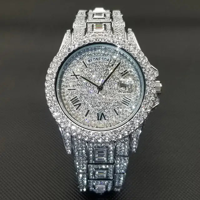 Luxury Ice Crystal Men's Watch