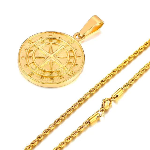 Compass Atlas Men's Necklace