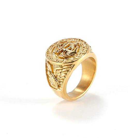 Vintage Style Anchored Ring