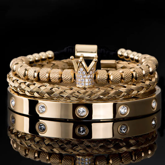 Royal Charm Stacked Men's Bracelet