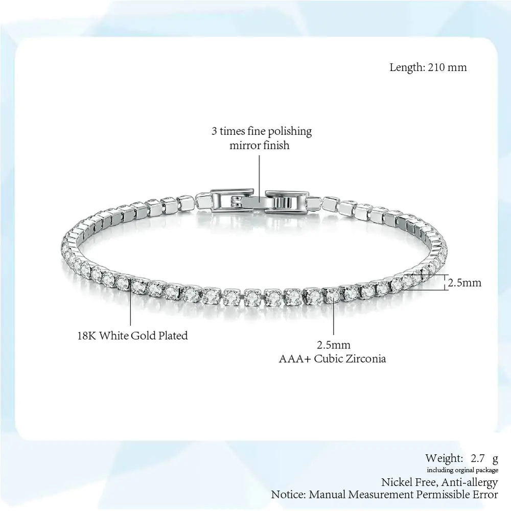 Classy Zirconia Tennis Bracelet