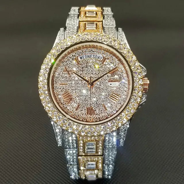 Luxury Ice Crystal Men's Watch