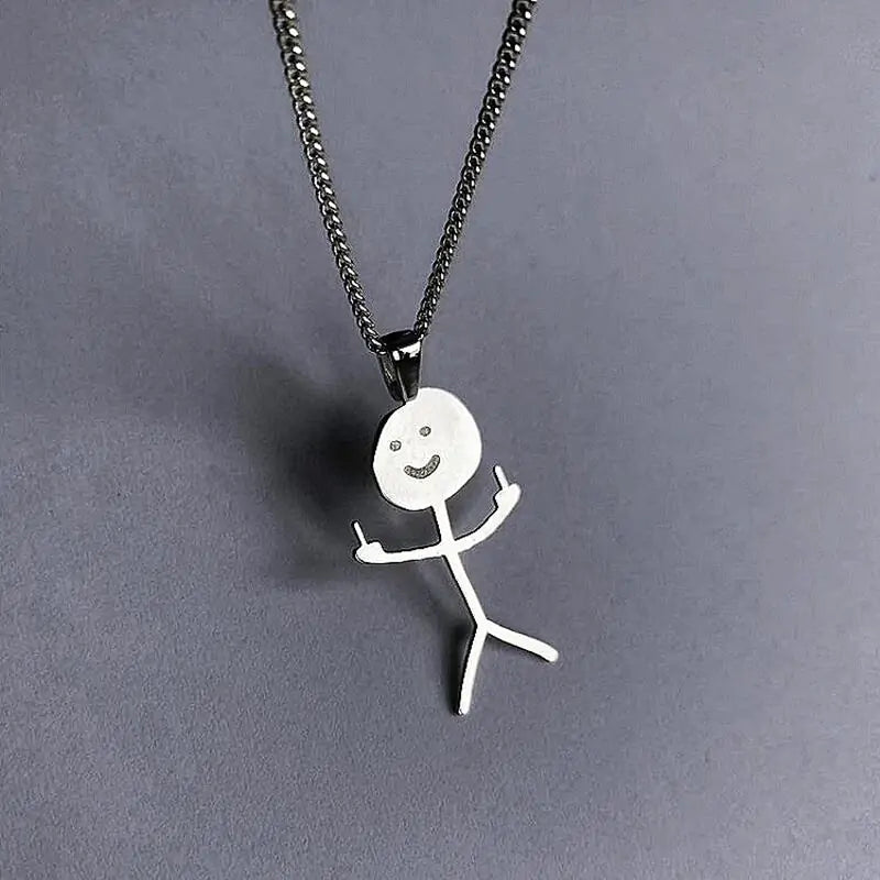 Trendy Cute Doodle Necklace