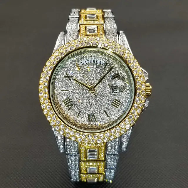 Luxury Ice Crystal Men's Watch