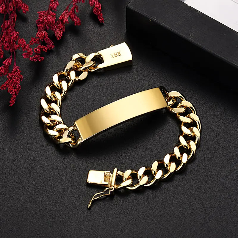 Gold Chain Men's Bracelet