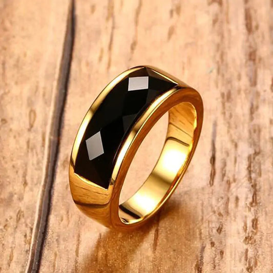 Black Carnelian Men's Ring