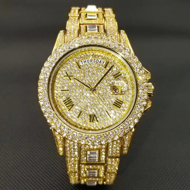 Luxury Ice Crystal Men's Watch