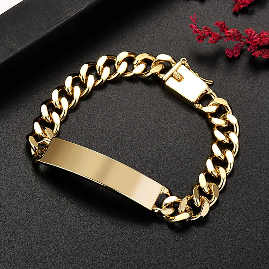 Gold Chain Men's Bracelet