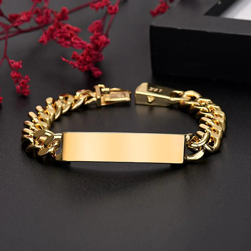 Gold Chain Men's Bracelet